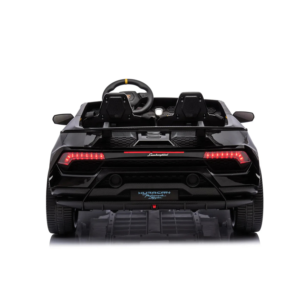 Freddo - 24V Lamborghini Huracan 2 Seater Kids' Electric Ride-On - Black