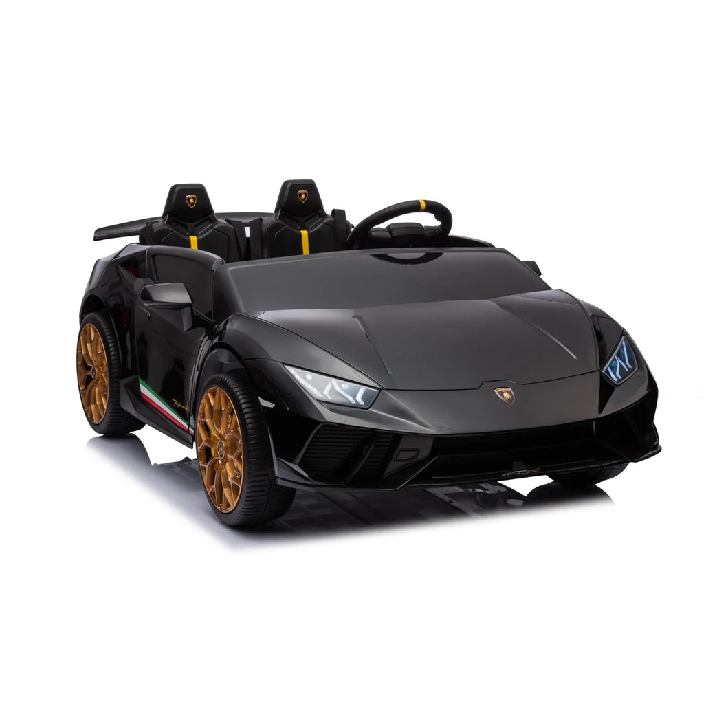Freddo - 24V Lamborghini Huracan 2 Seater Kids' Electric Ride-On - Black