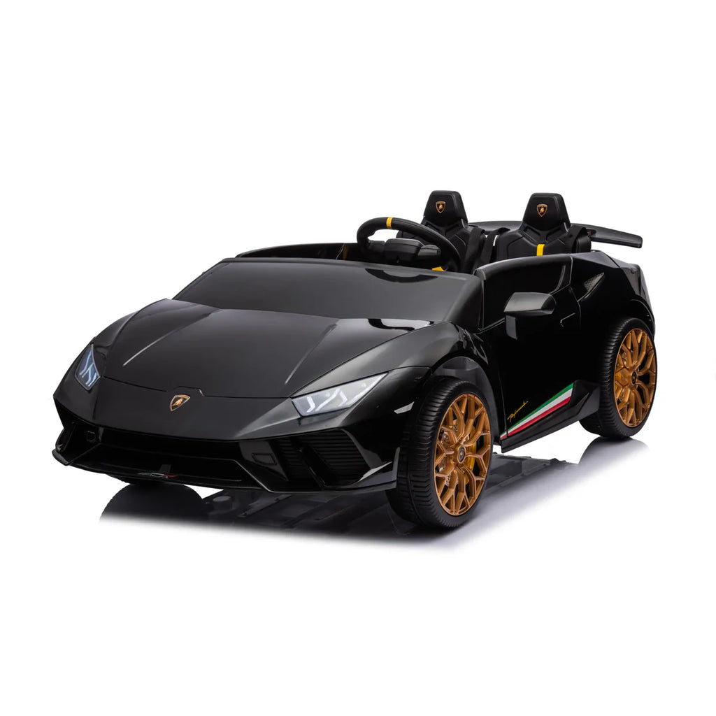 Freddo - 24V Lamborghini Huracan 2 Seater Kids' Electric Ride-On - Black