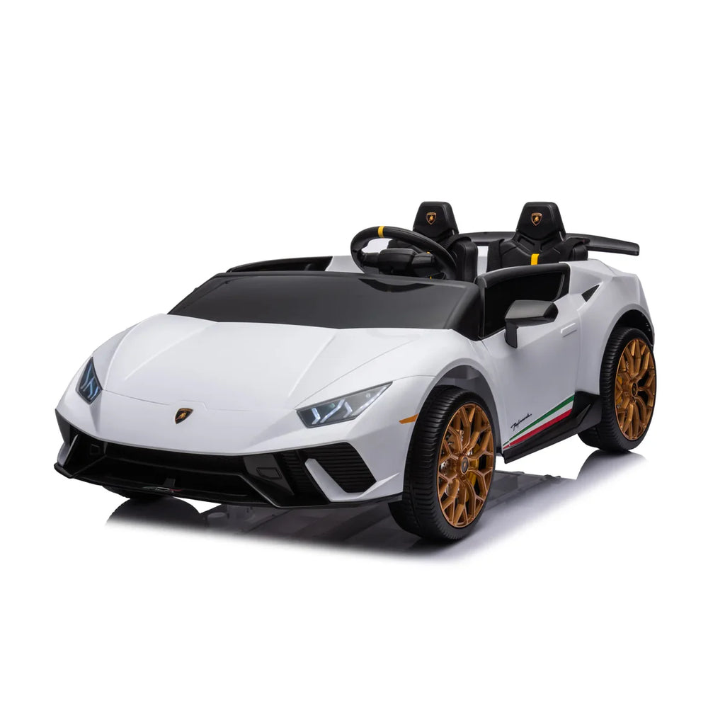 Freddo - 24V Lamborghini Huracan 2 Seater Kids' Electric Ride-On - White