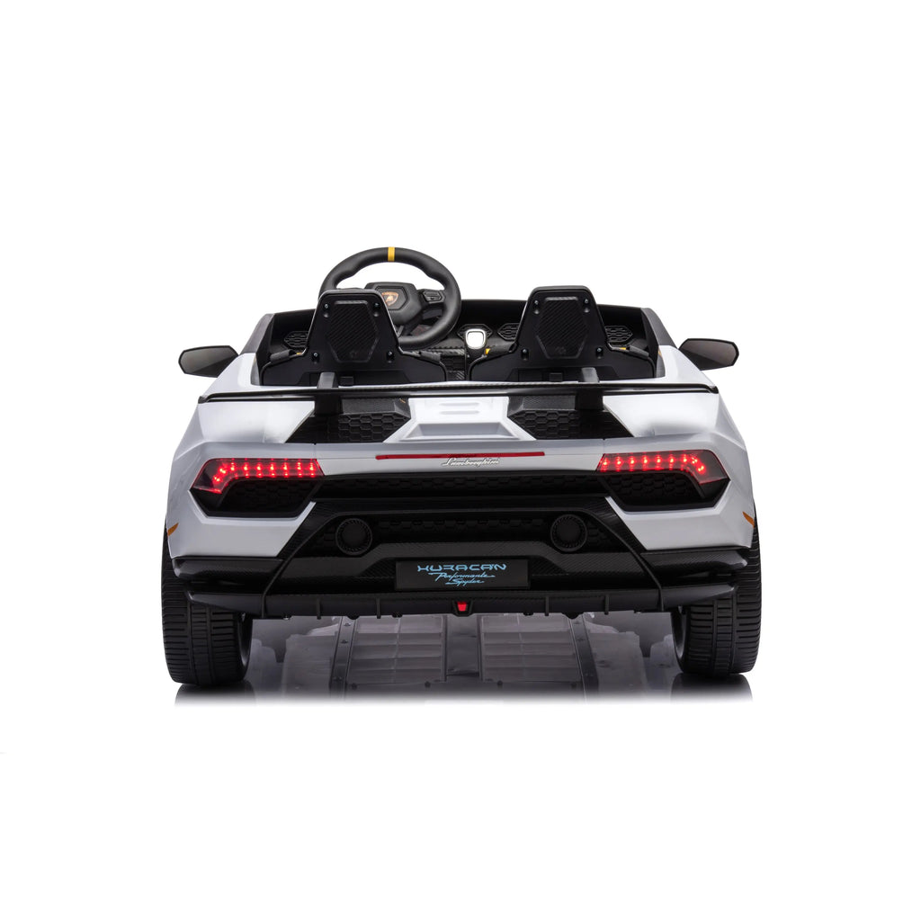Freddo - 24V Lamborghini Huracan 2 Seater Kids' Electric Ride-On - White