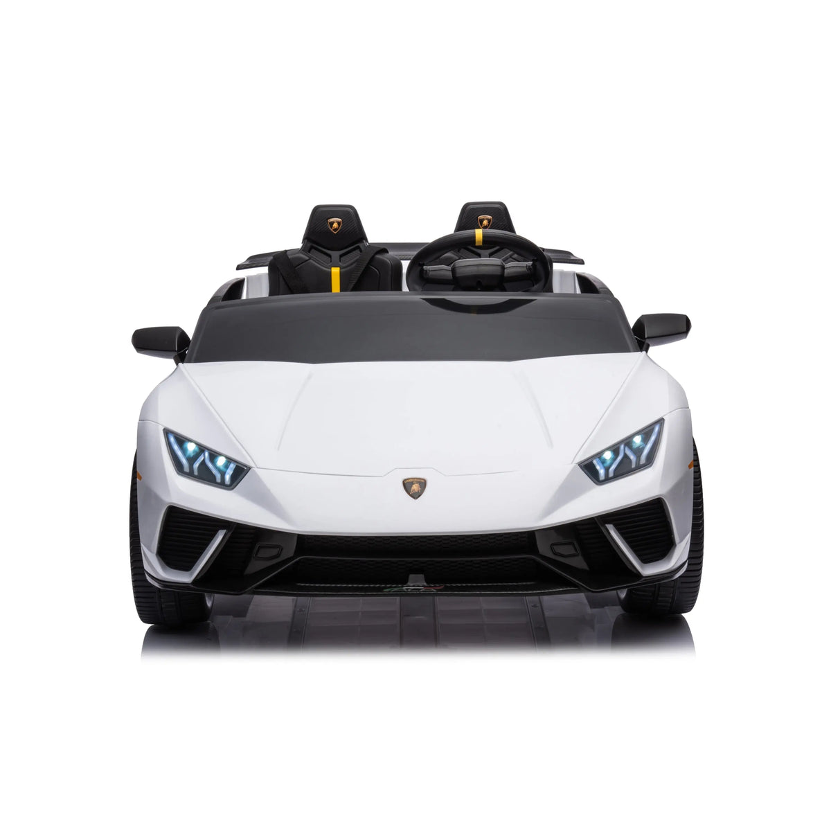 Freddo - 24V Lamborghini Huracan 2 Seater Kids' Electric Ride-On - White