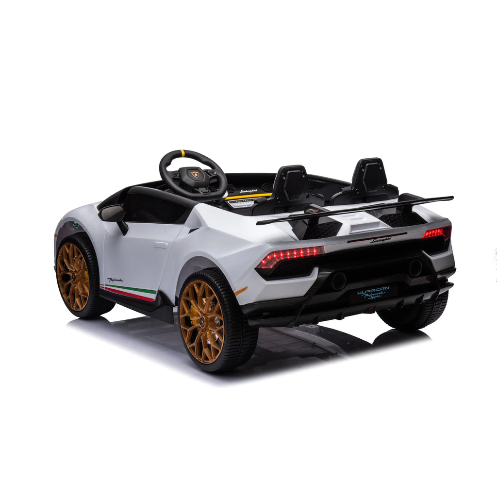 Freddo - 24V Lamborghini Huracan 2 Seater Kids' Electric Ride-On - White
