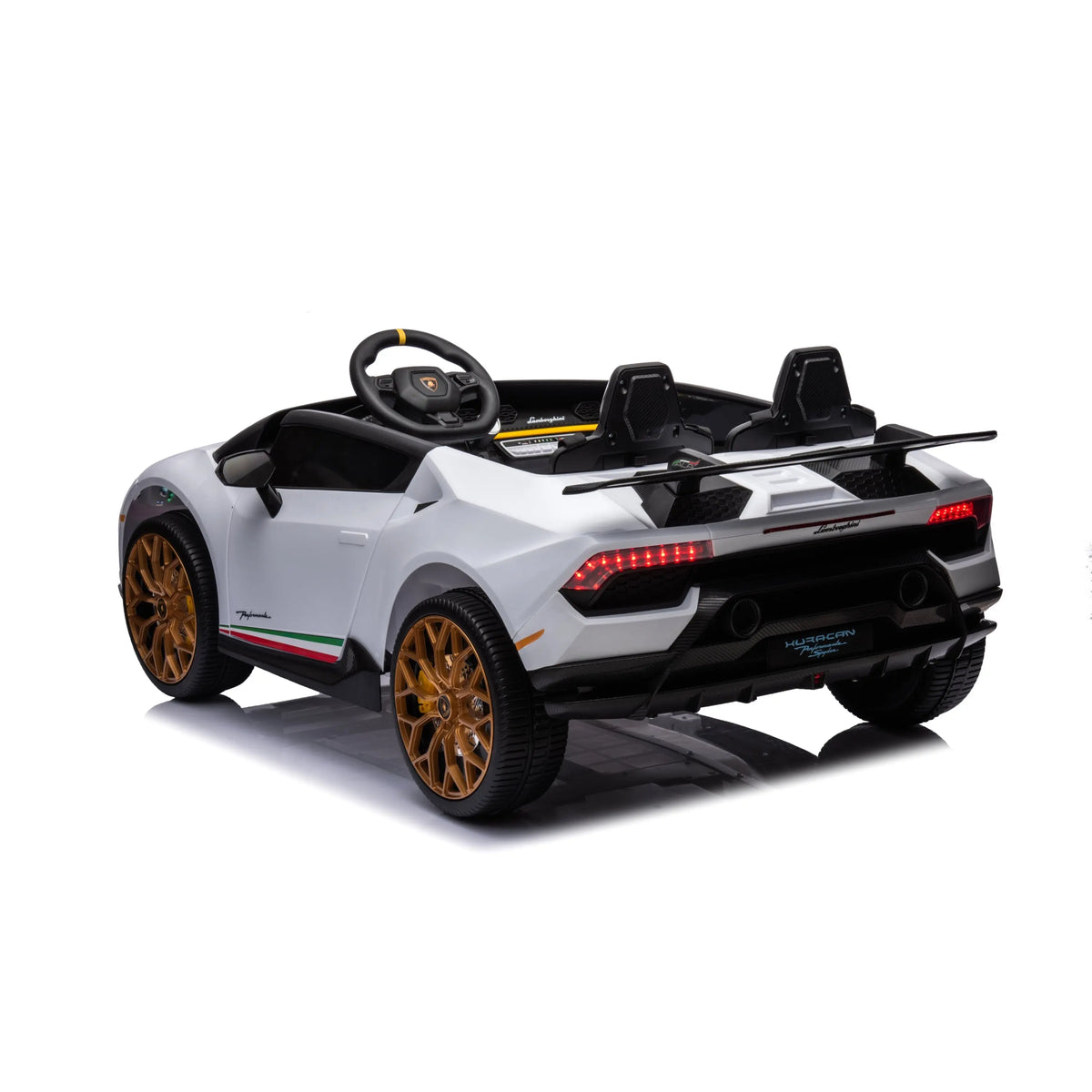 Freddo - 24V Lamborghini Huracan 2 Seater Kids' Electric Ride-On - White