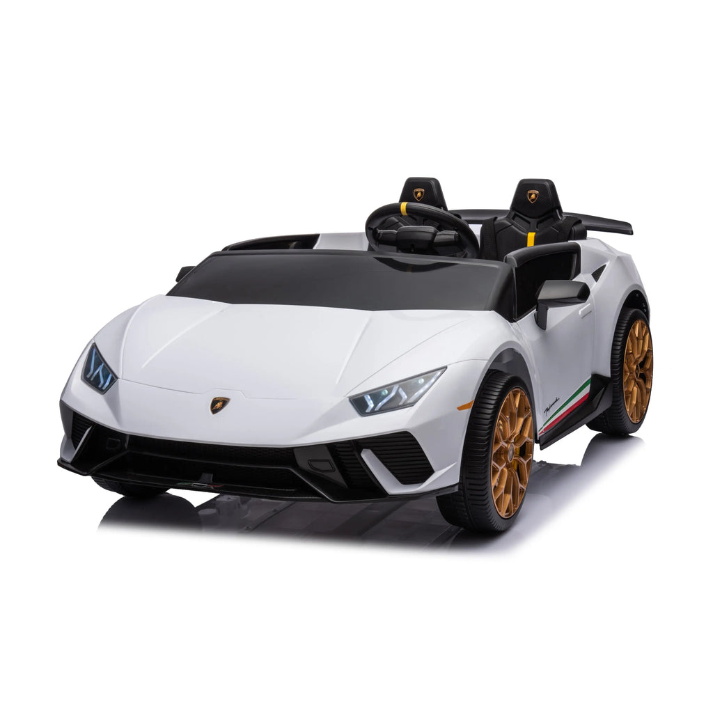 Freddo - 24V Lamborghini Huracan 2 Seater Kids' Electric Ride-On - White