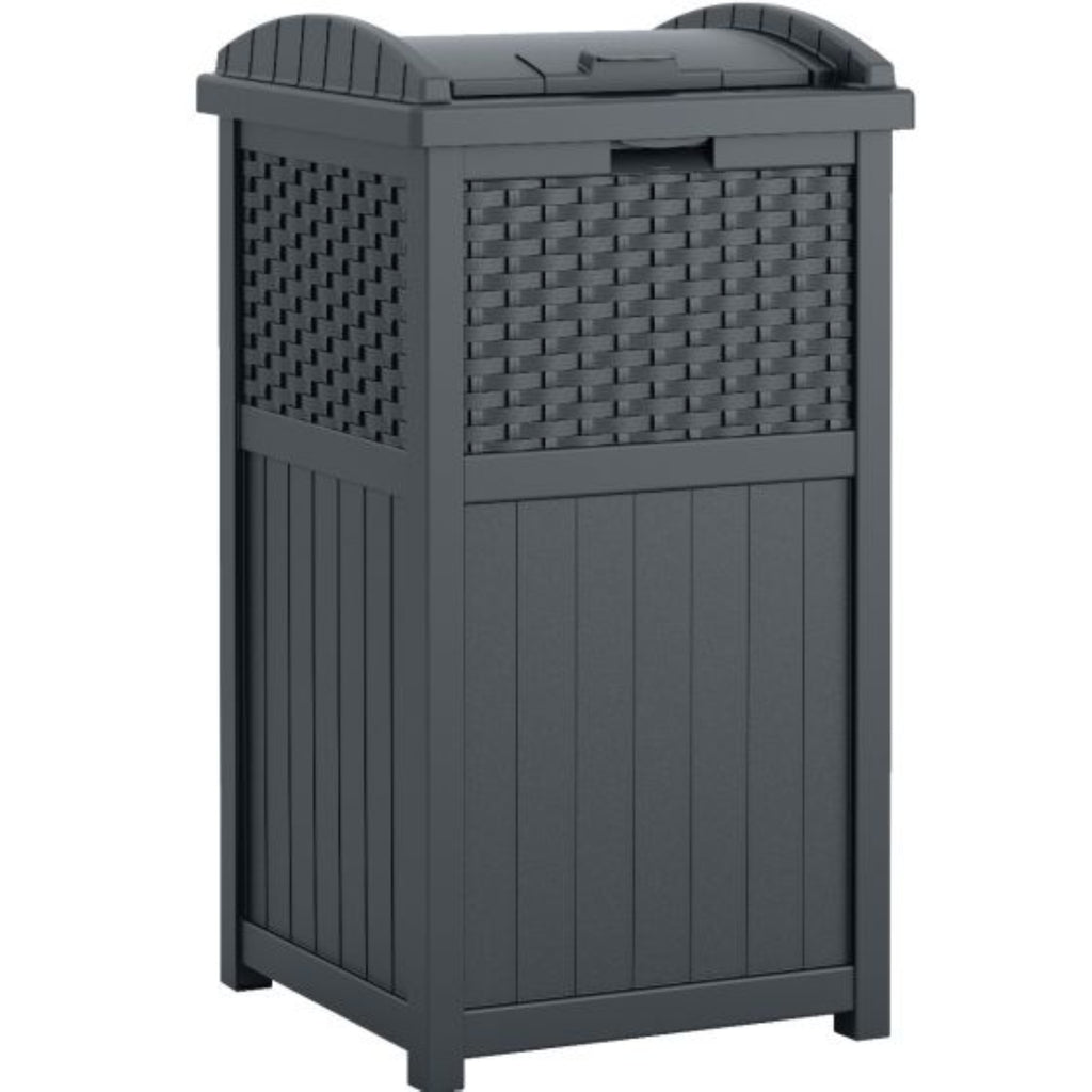 Suncast - Wicker Trash Hideaway® - Cyberspace