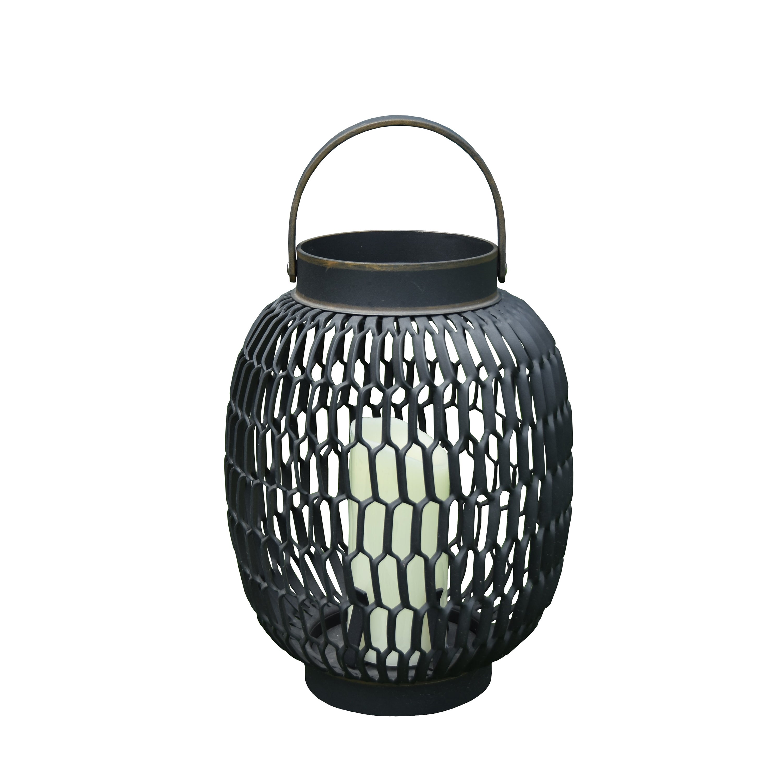 Elementi -- Lantern with Handle - Oblong - Alternate View