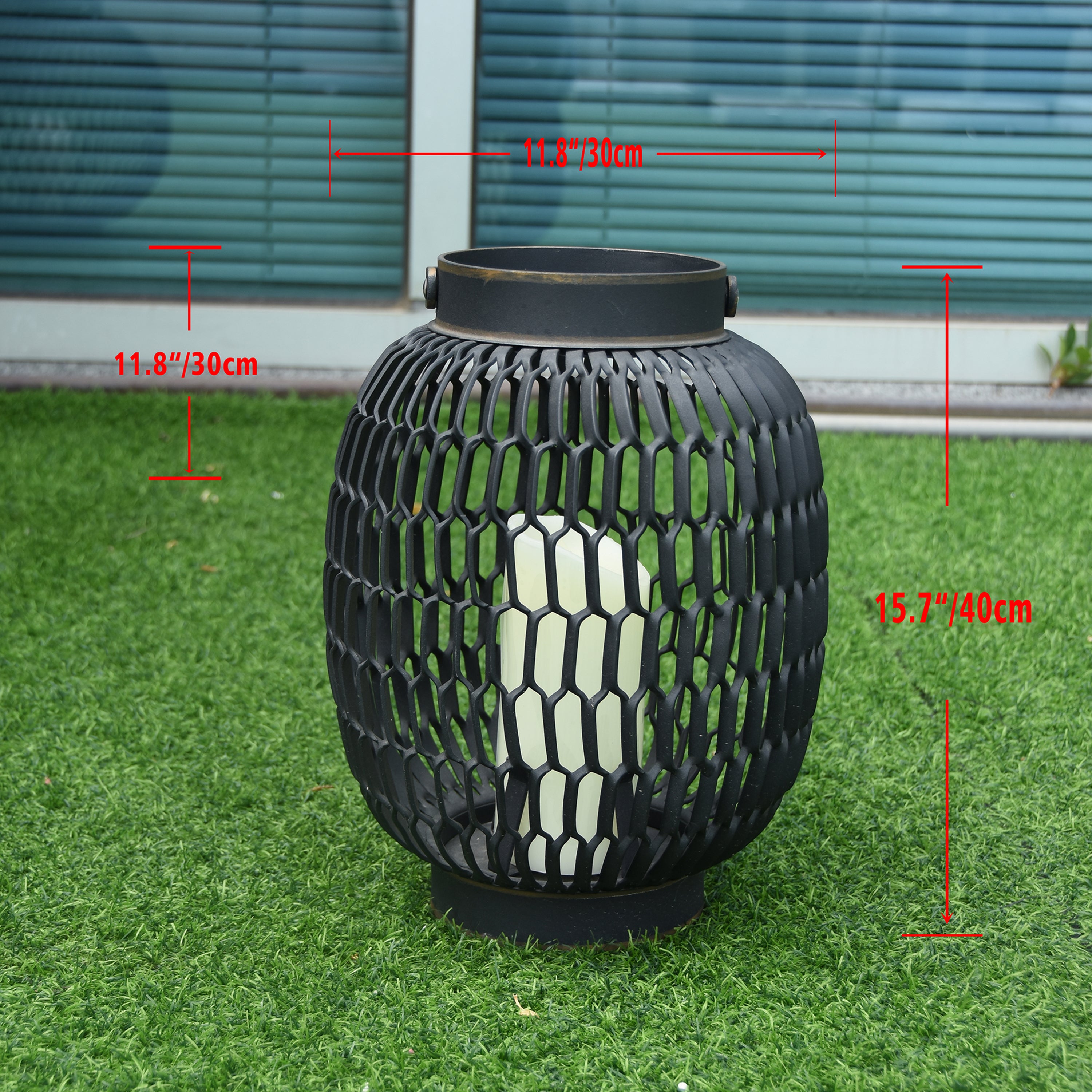 Elementi -- Lantern with Handle - Oblong - Detail View 5
