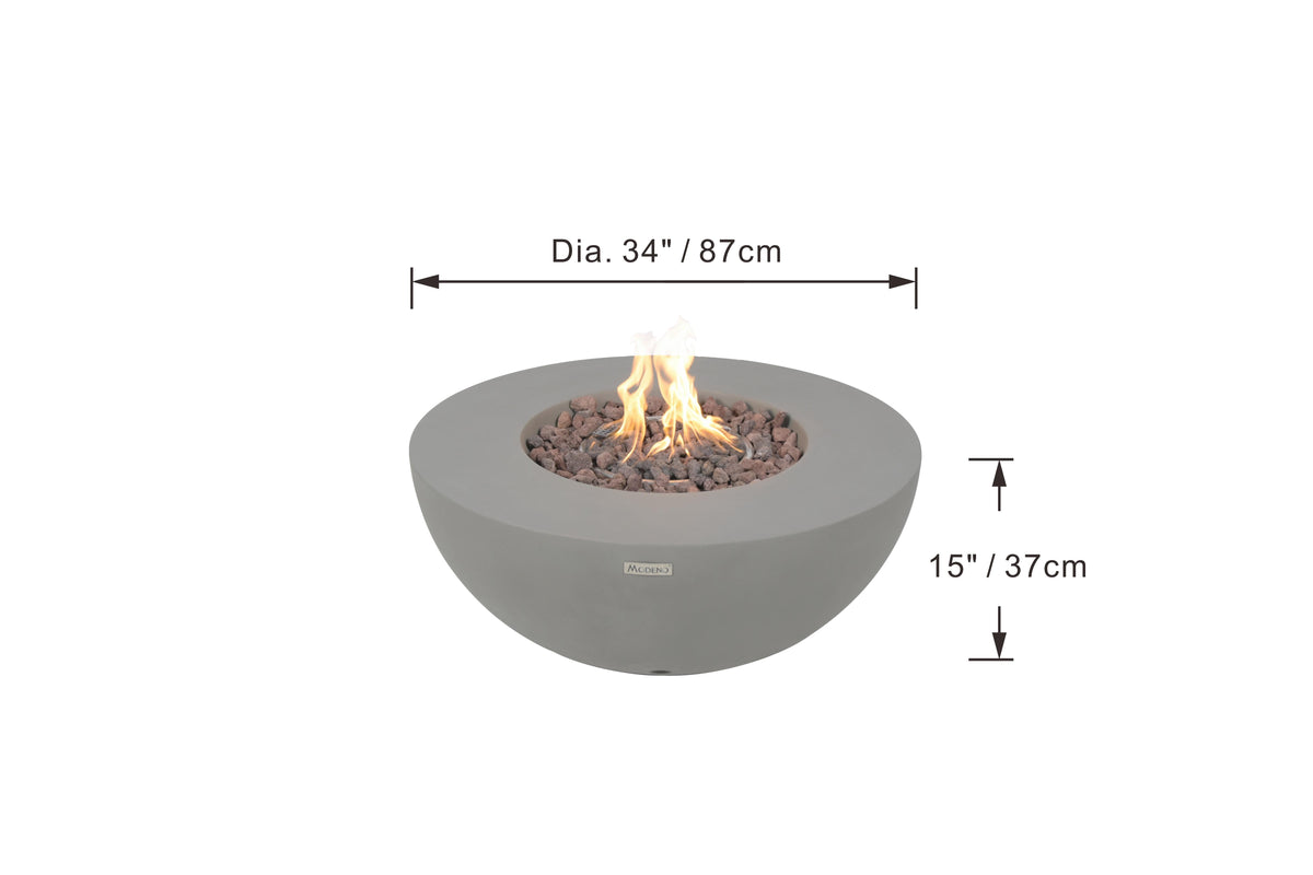 Roca Fire Table - Natural Gas - Elementi Fires - View 11 - Elementi Fires