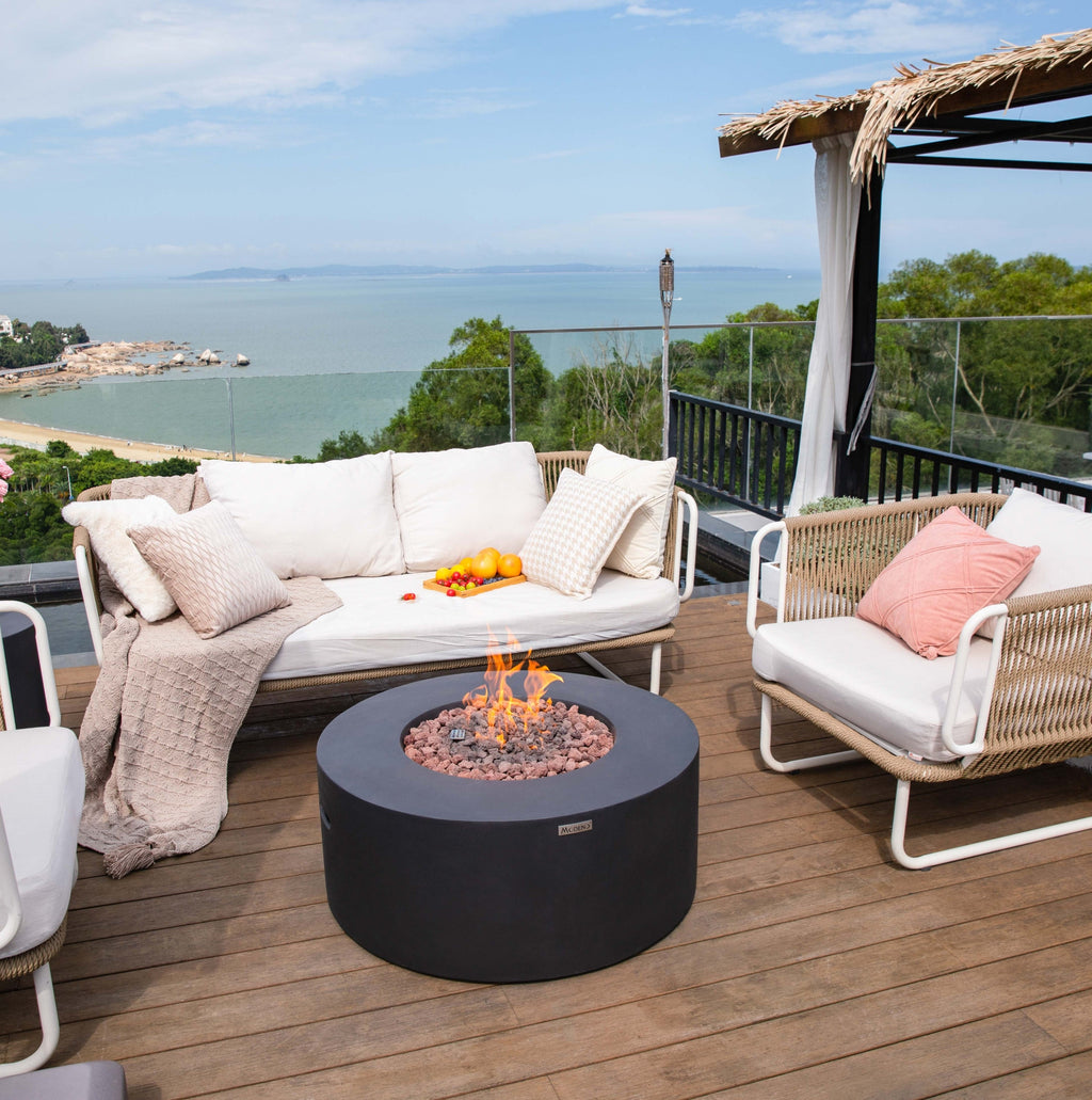 Venice Fire Table - Natural Gas - Alternate View - Elementi Fires