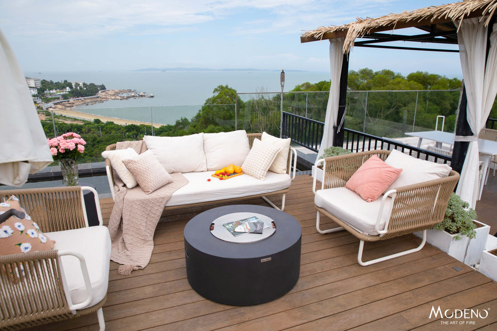 Venice Fire Table - Natural Gas - View 6 - Elementi Fires