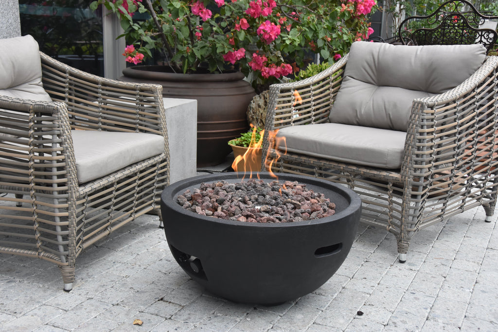 Jefferson Fire Bowl - Natural Gas - View 4 - Elementi Fires