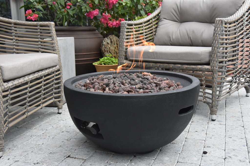 Jefferson Fire Bowl - Natural Gas - View 5 - Elementi Fires