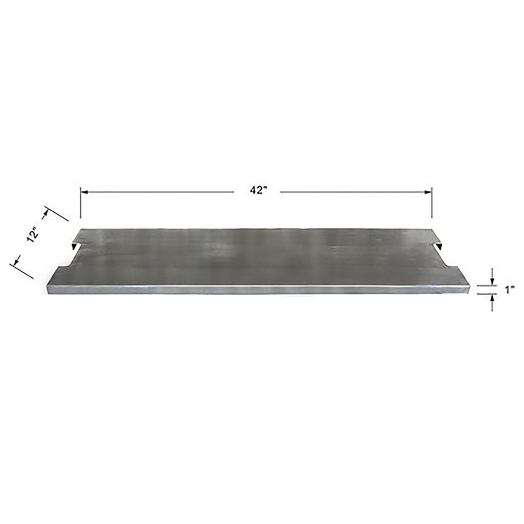 Elementi - Stainless Steel Lid - Rectangle 42" x 12" (ONF01-442D)