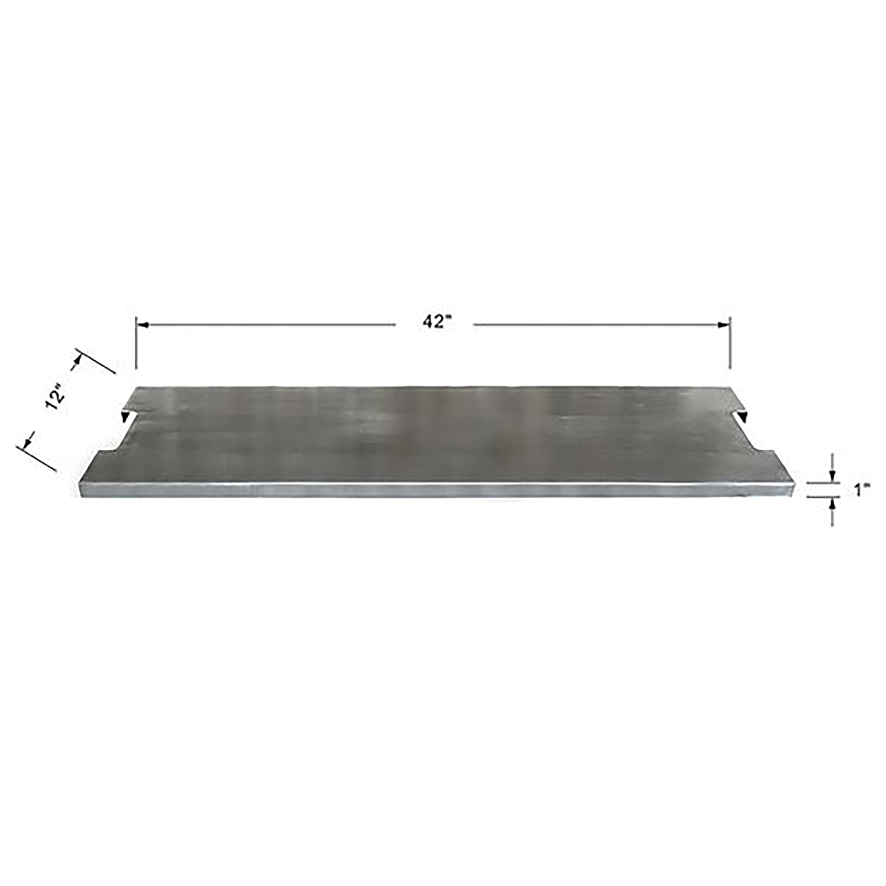 Elementi - Stainless Steel Lid - Rectangle 42" x 12" (ONF01-442D)
