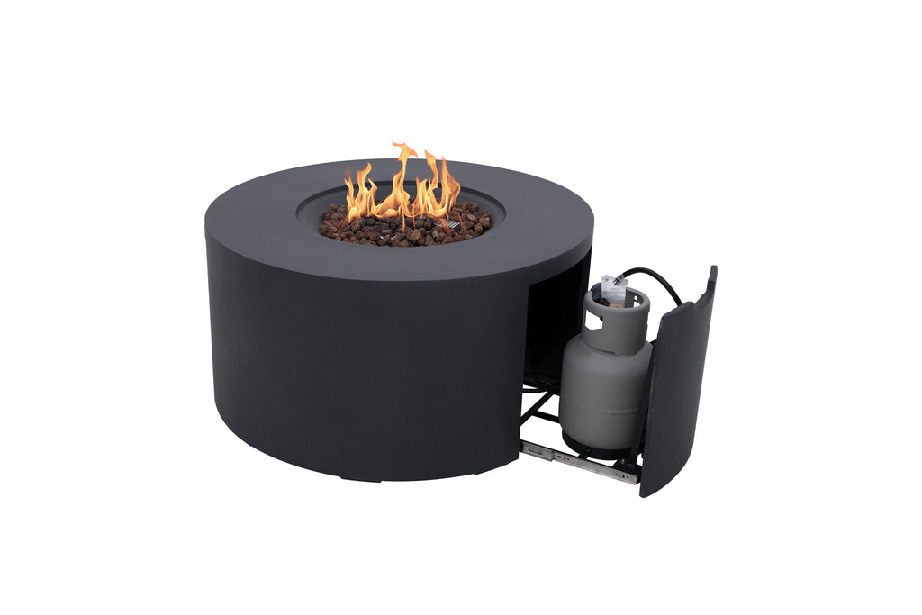 Pacaya Fire Table - Dark Gray - Liquid Propane - Main View - Elementi Fires