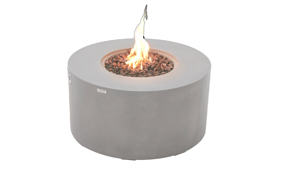 Pacaya Fire Table - Light Gray - Liquid Propane - Main View - Elementi Fires