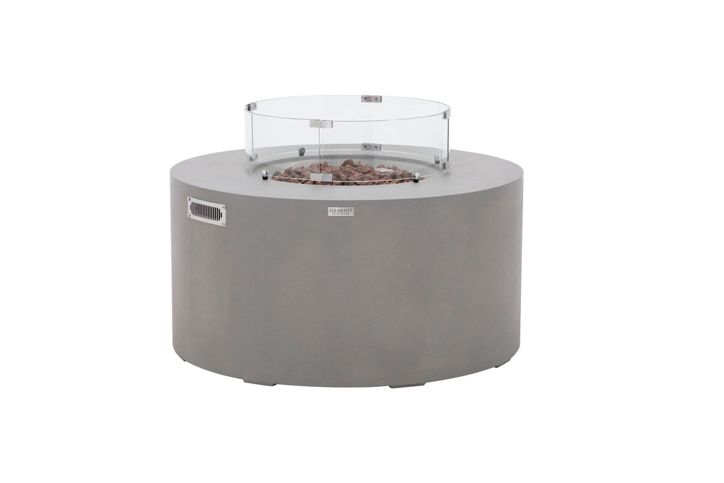 Pacaya Fire Table - Light Gray - Liquid Propane - View 5 - Elementi Fires