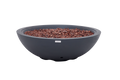Elementi Plus - Rose Bowl Round Fire Pit - Dark Gray - Natural Gas