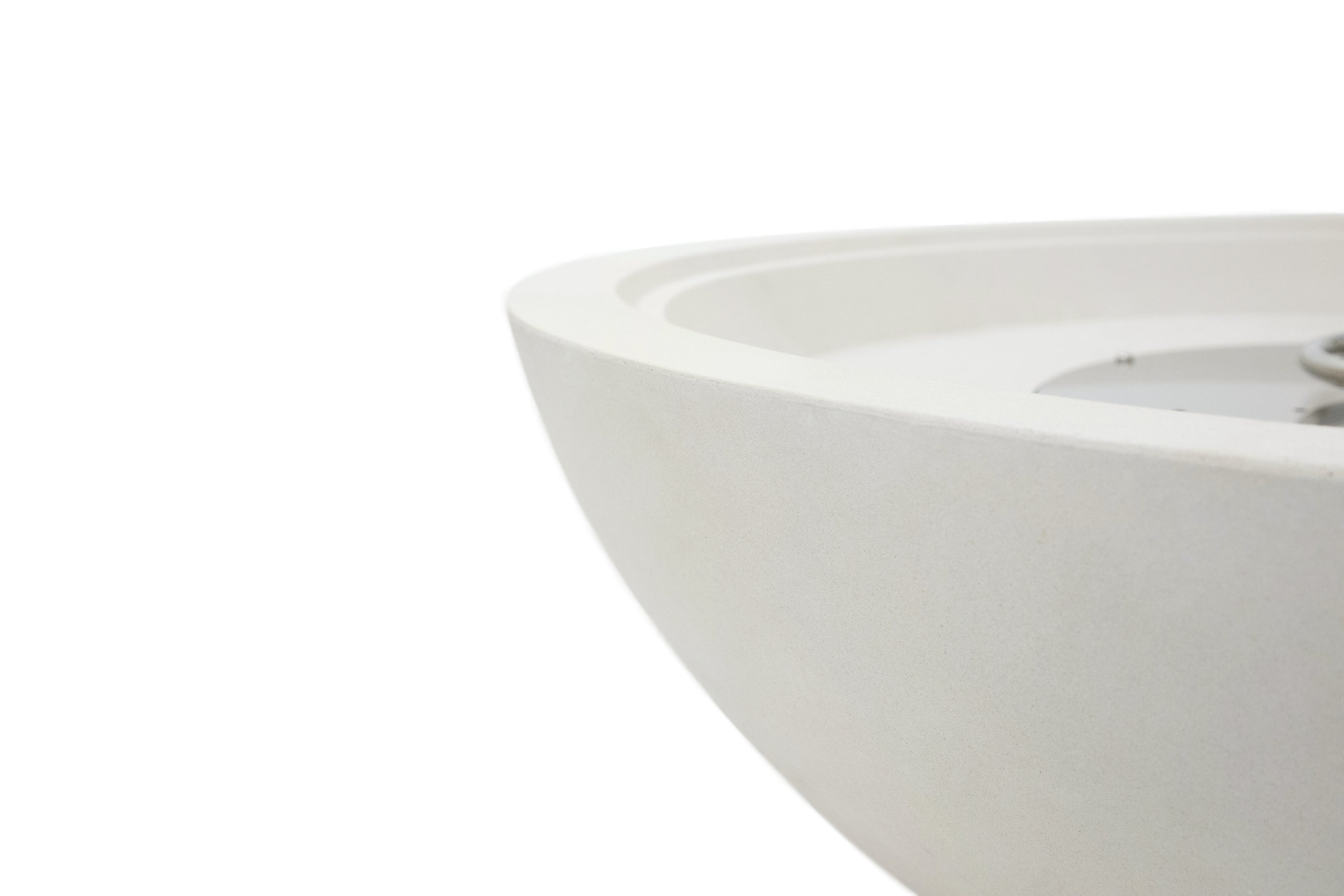Elementi Plus - Rose Bowl Round Fire Pit - Sandstone...