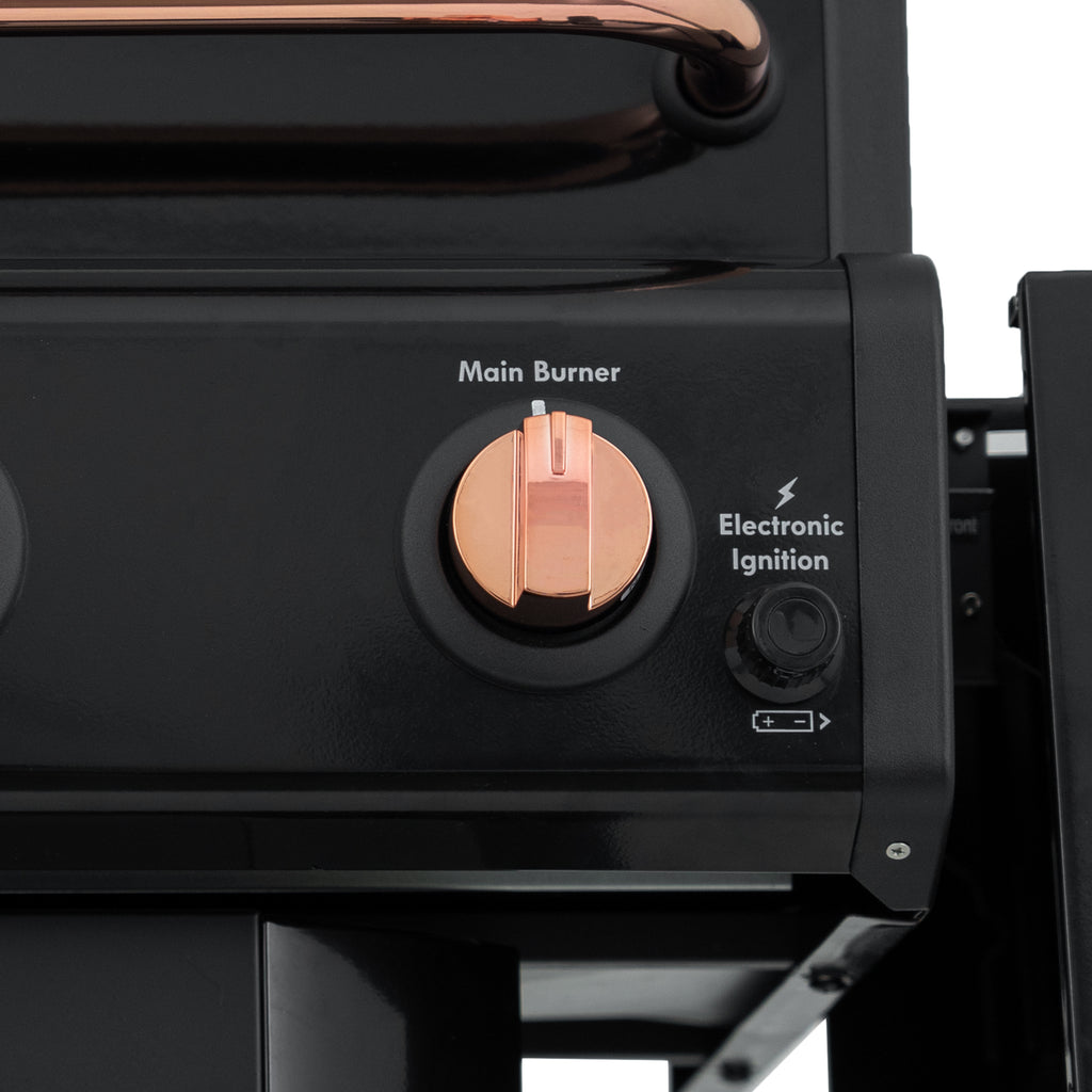 Kenmore - 3 Burner Pedestal Gas Grill - Black/Copper