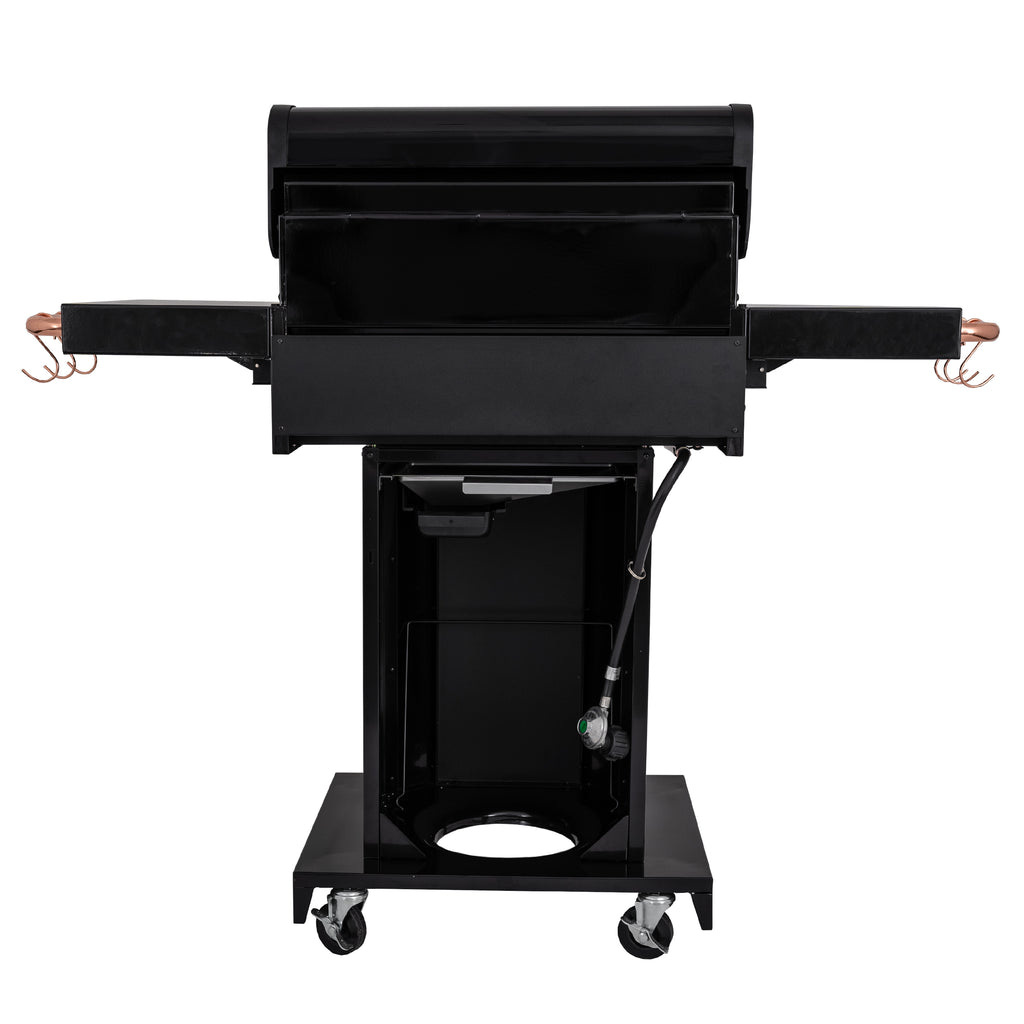 Kenmore - 3 Burner Pedestal Gas Grill - Black/Copper