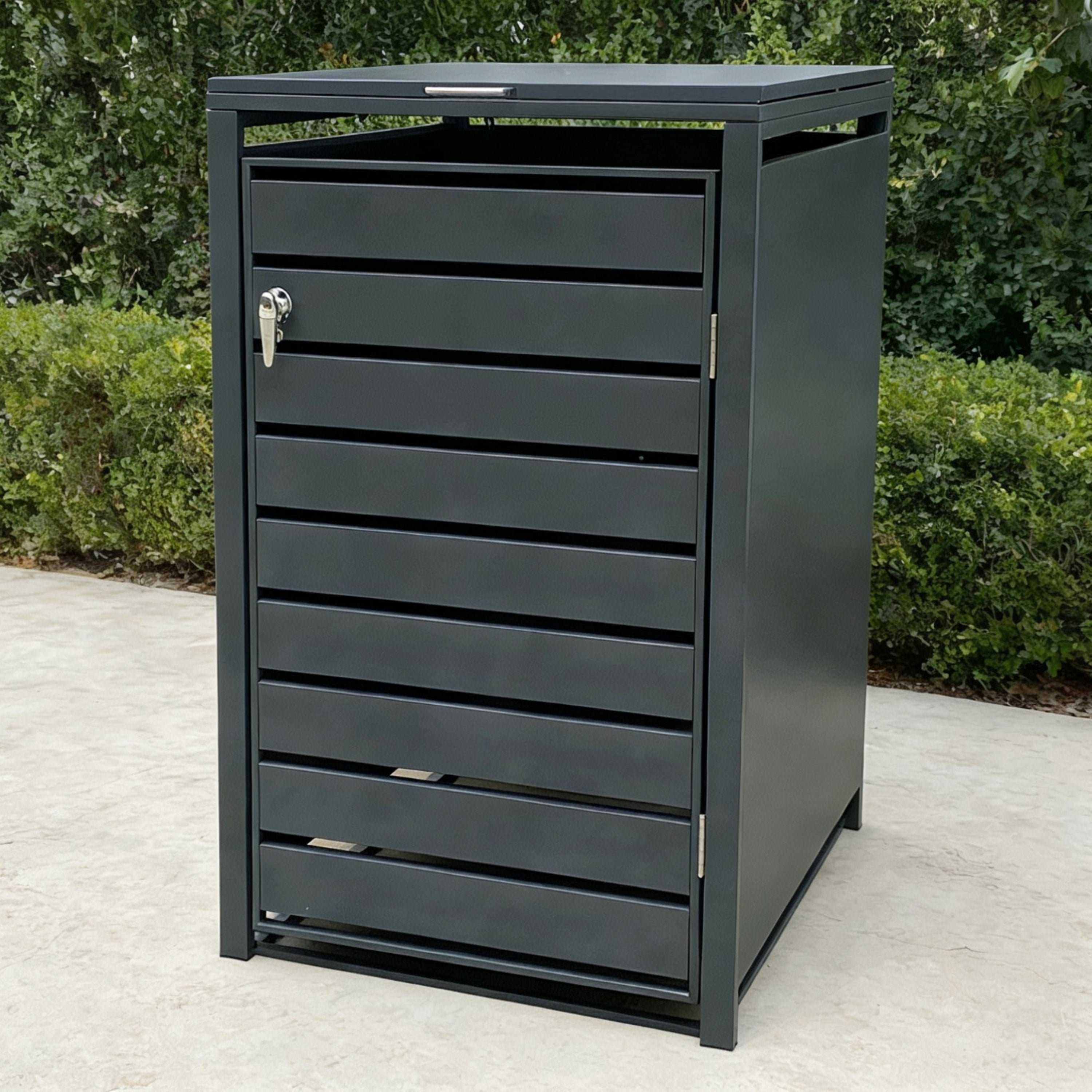 Backyard Lifestyles - Single Refuse Shed - Large - Dark Grey (33"x39"x49")