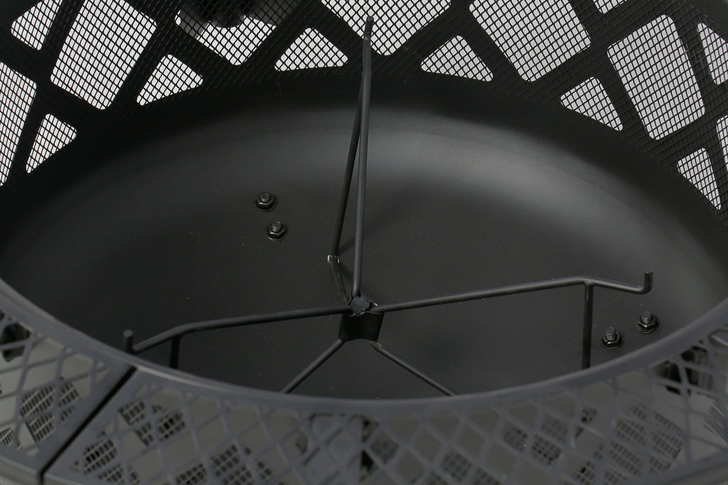 Shinerich - 24” Fire Pit with Grill