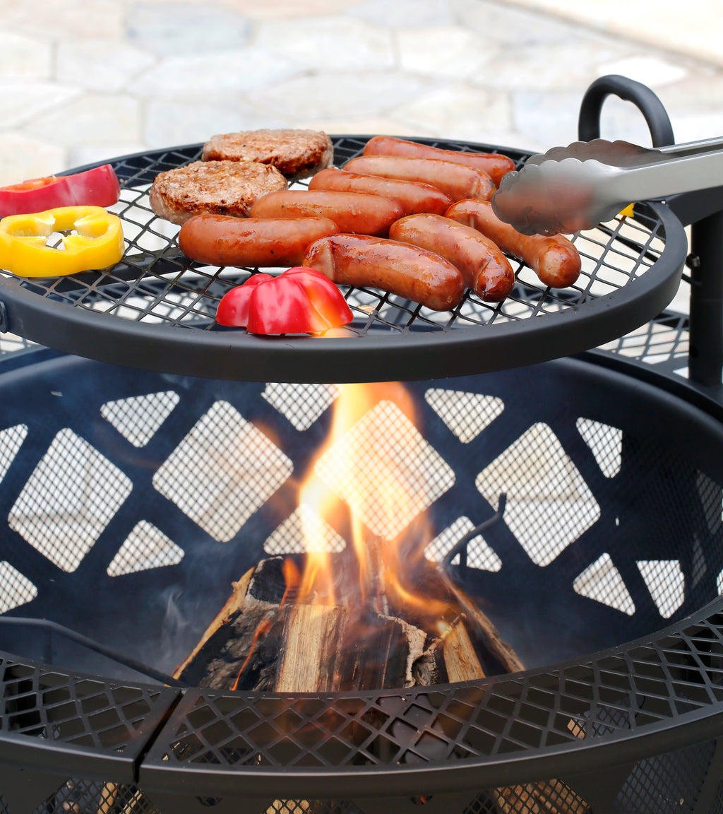 Shinerich - 24” Fire Pit with Grill