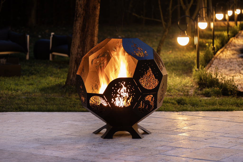 Backyard Lifestyles - ALGONQUIN - 39" Fire Pit - Black (43" High)