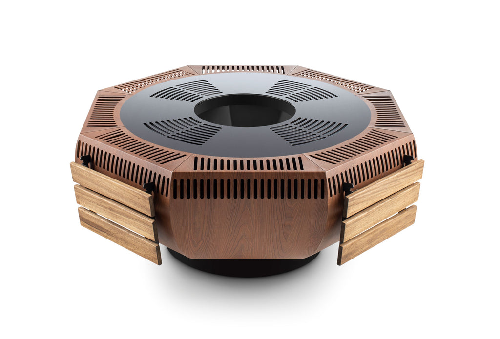 COLLINGWOOD - Small - 45" Fire Pit - Wood Look - Detail View