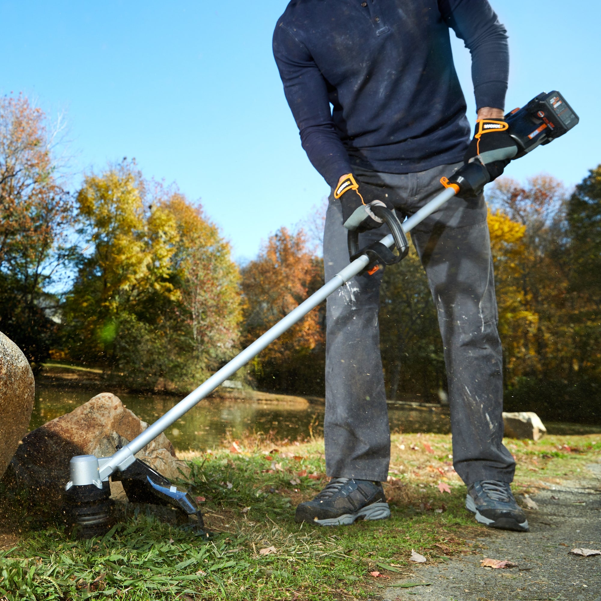 Worx - 40V 15 in. Brushless Grass Trimmer
