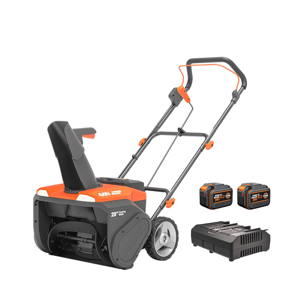 Worx - 40V 20” Single-Stage Snow thrower