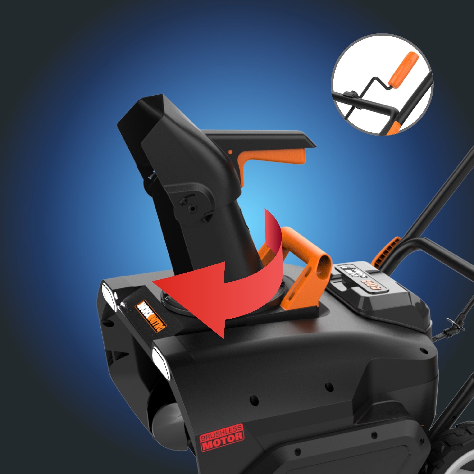 Worx - Nitro 40V Power Share 20" Cordless Snow Blower...