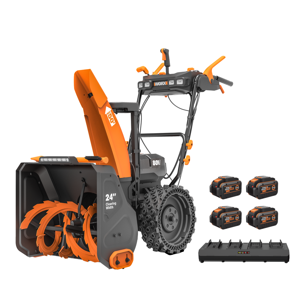 Worx - 80V 24” Dual-Stage Snow Thrower