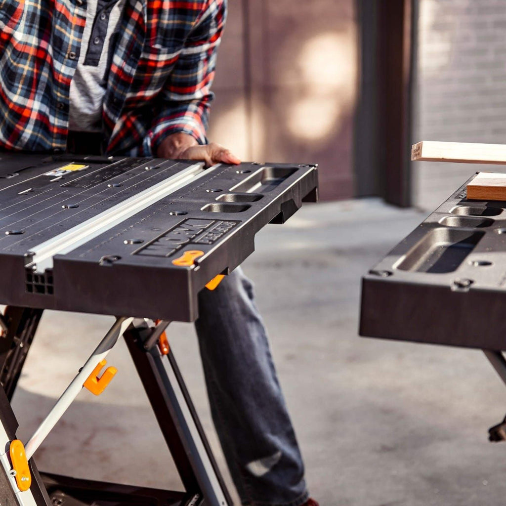 Worx - Pegasus Foldable Worktable / Sawhorse with Quick Clamps
