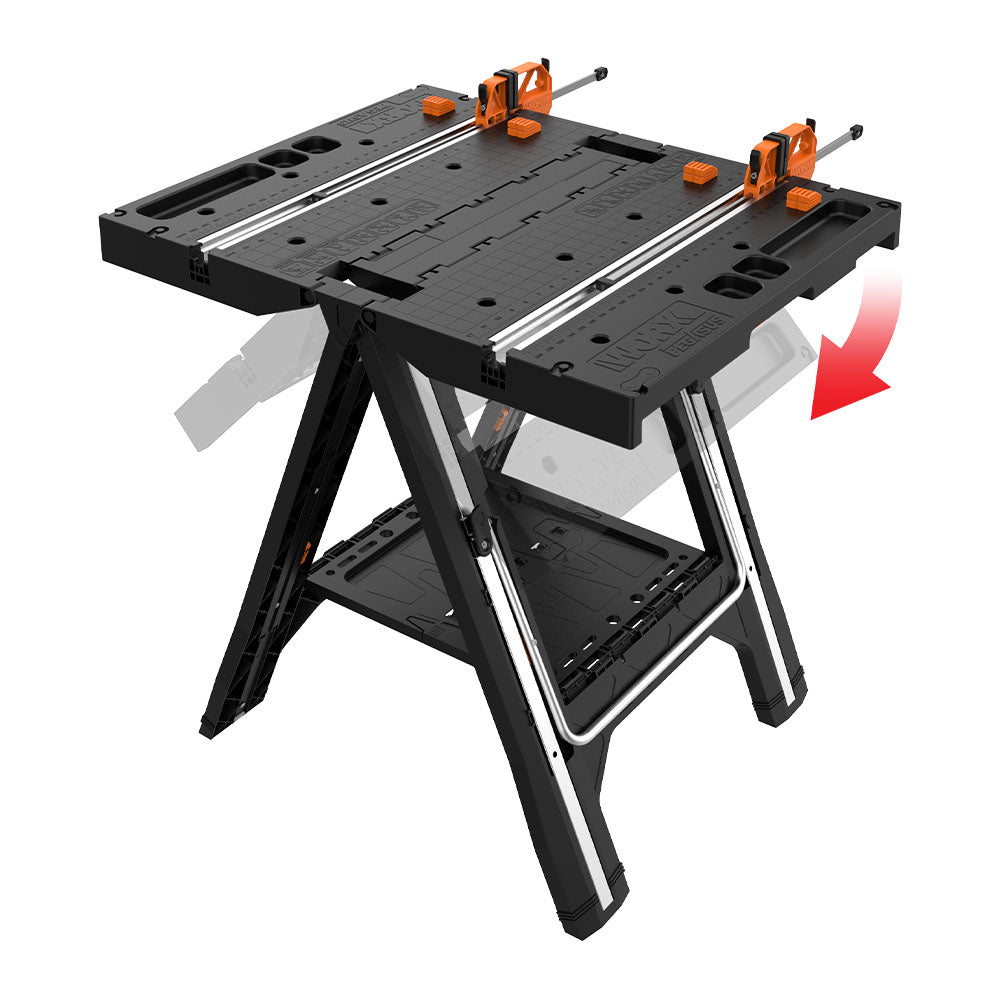 Worx - Pegasus Foldable Worktable / Sawhorse with Quick Clamps