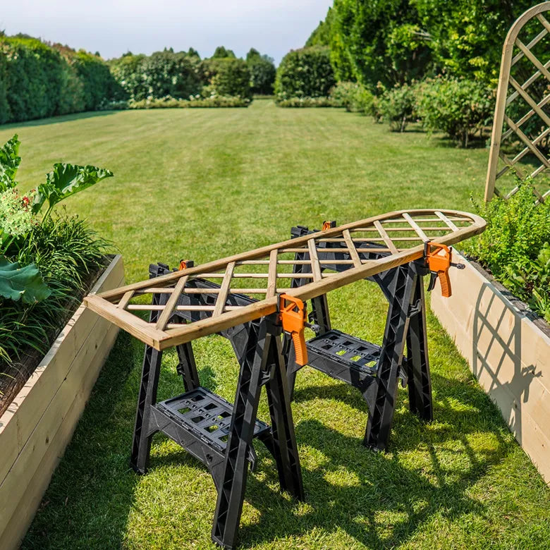 Worx - Clamping Sawhorses with Bar Clamps