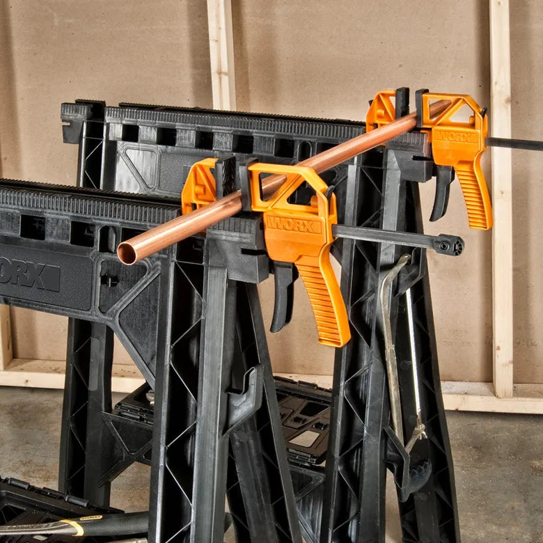 Worx - Clamping Sawhorses with Bar Clamps