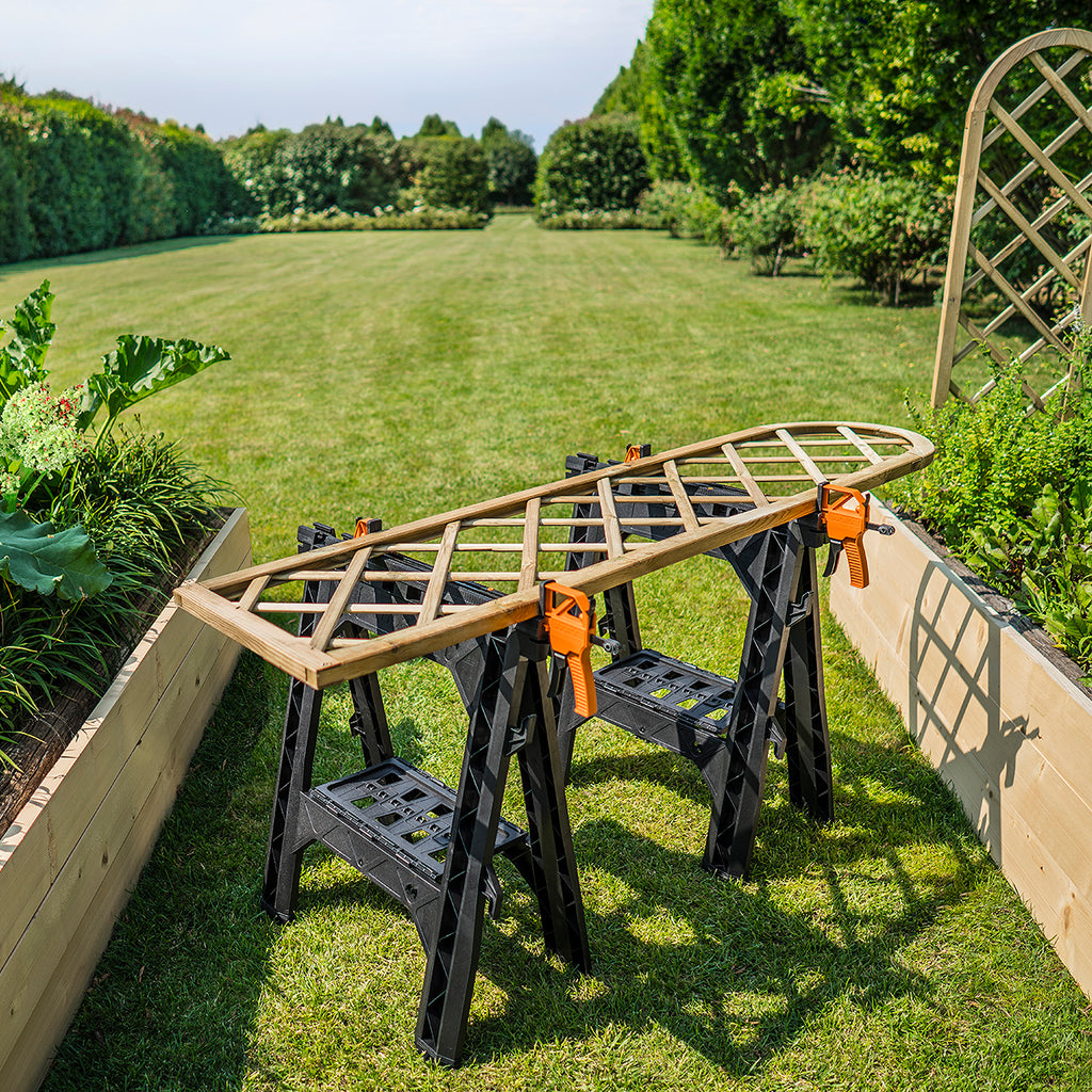 Worx - Clamping Sawhorses with Bar Clamps