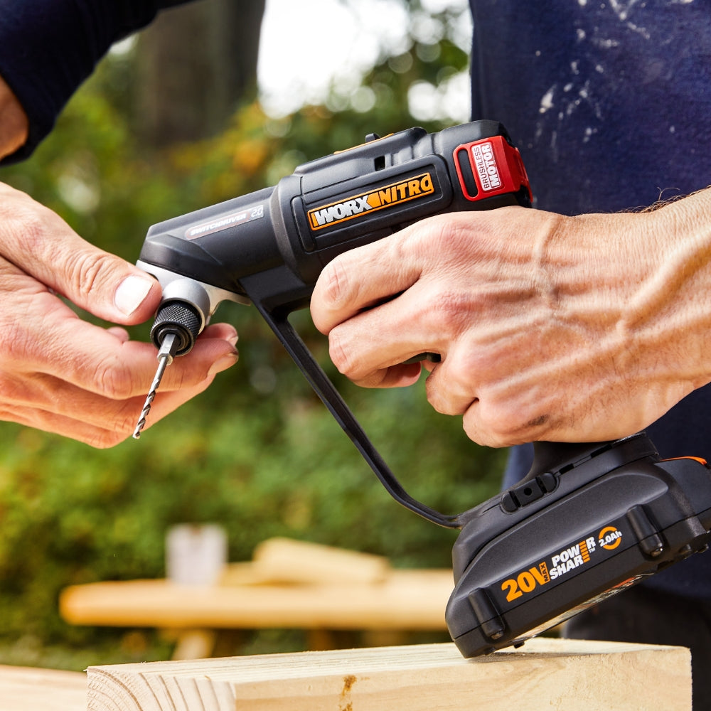 Worx - Nitro 20V Brushless Switchdriver 2.0 2-in-1 Cordless Drill and Driver