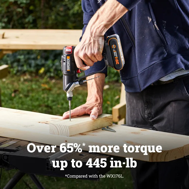 Worx - Nitro 20V Brushless Switchdriver 2.0 2-in-1 Cordless Drill and Driver