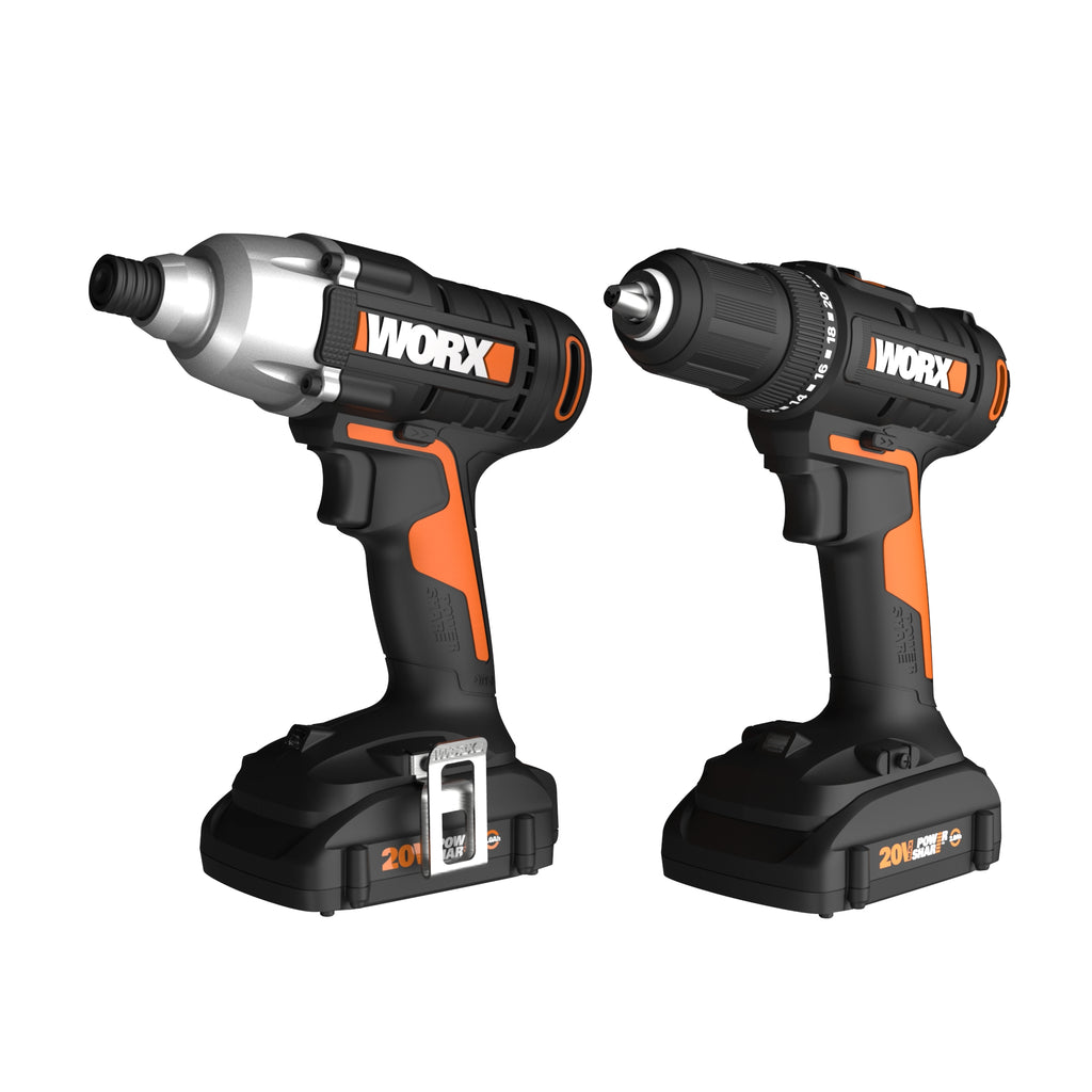 Worx - 20V 2PC 1/2” Drill & 1/4” Impact Driver - Main View