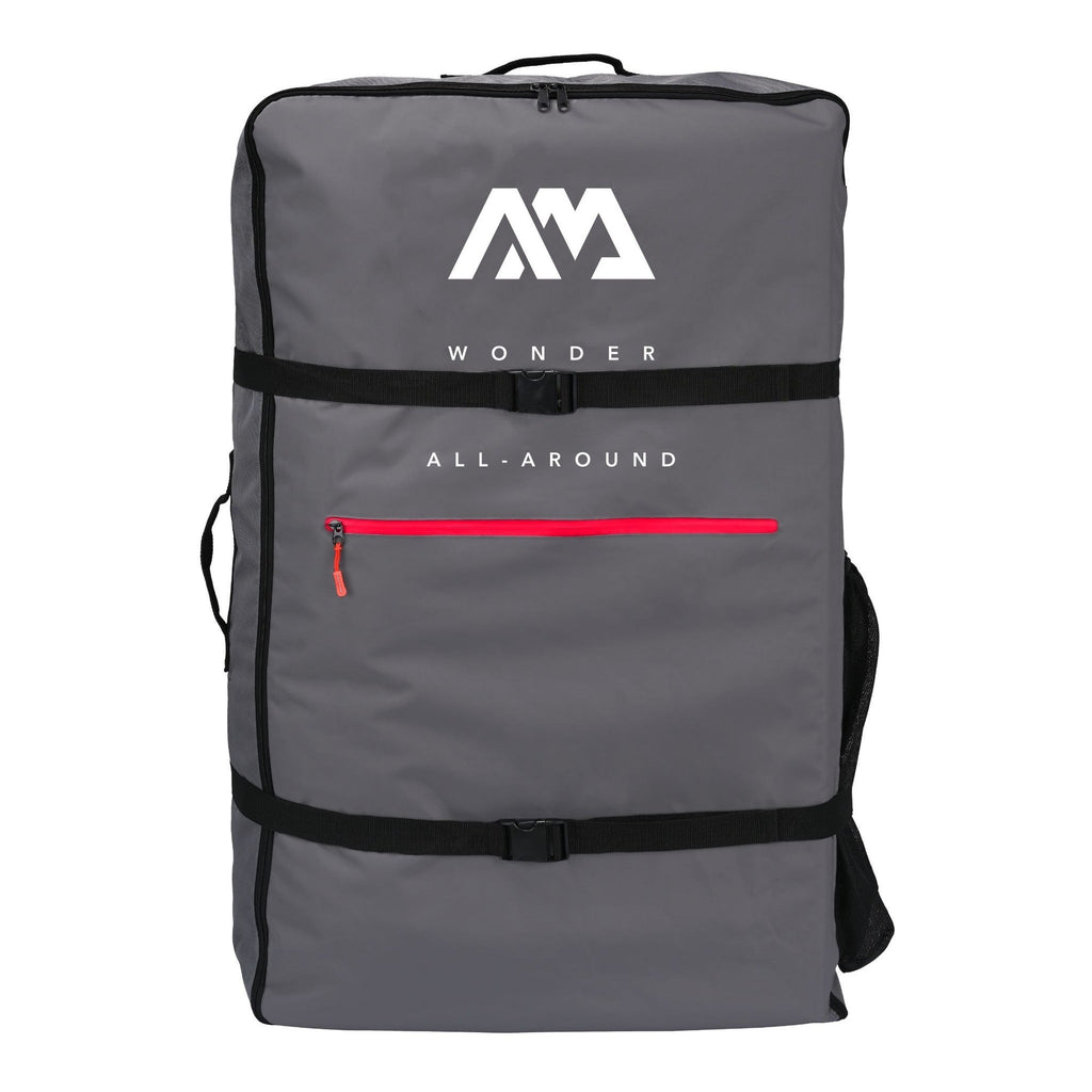 Aqua Marina Zip Backpack for AIR-K Kayak - Gray - Front Studio View