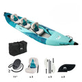 Aqua Marina BETTA 15'7" Recreational Kayak 3-Person - Overhead Studio View