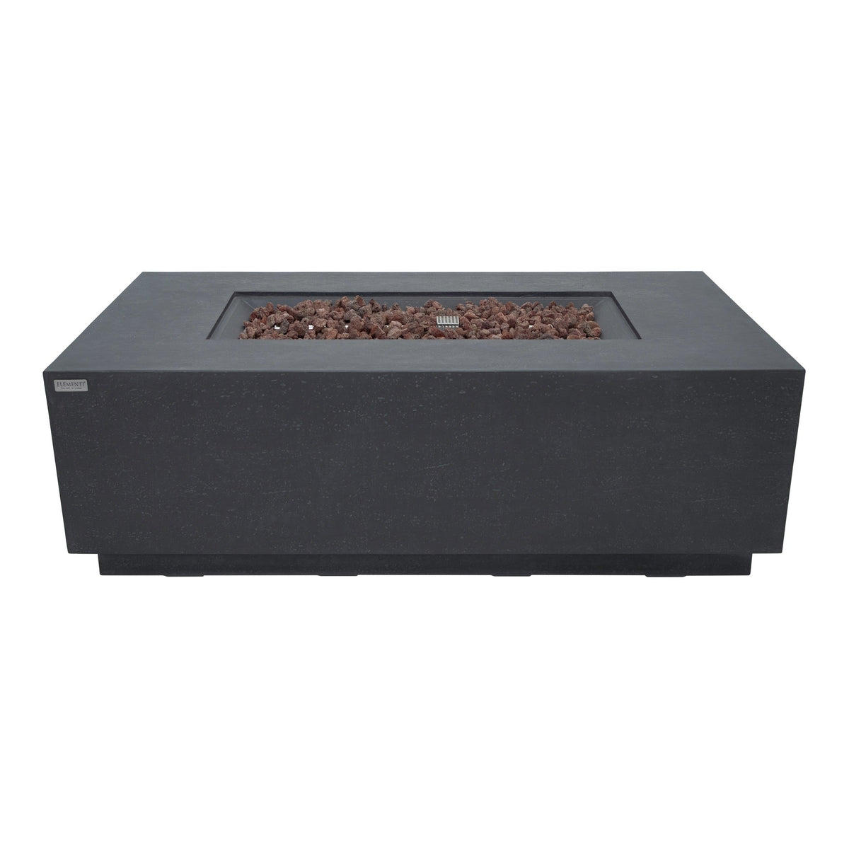 Elementi Andes Fire Table Dark Gray - Frontal Angular Studio Perspective