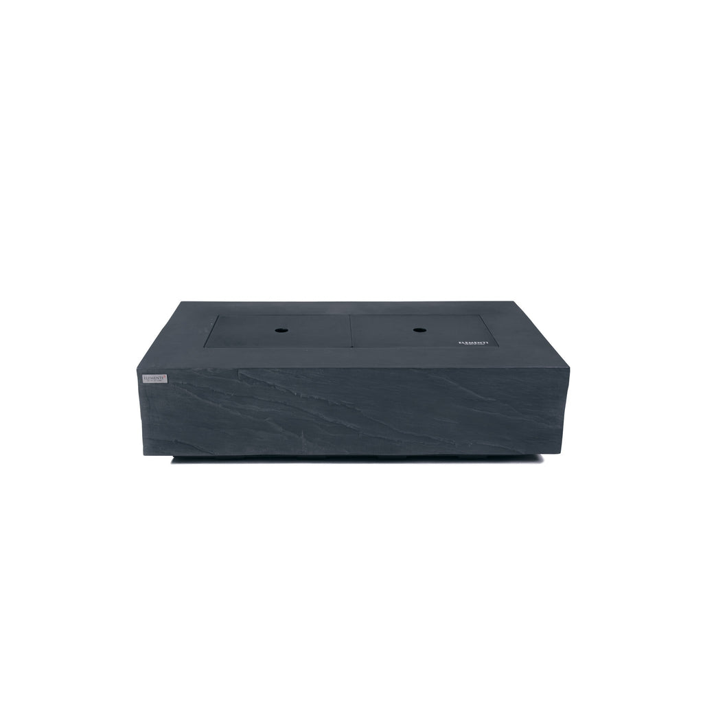 Elementi Plus Cape Town Fire Table - 2-Piece Aluminum Cover Lid Converting to Outdoor Coffee Table