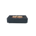 Elementi Plus Cape Town Fire Table - Slate Black Cast Concrete Rectangle - Hero Studio View