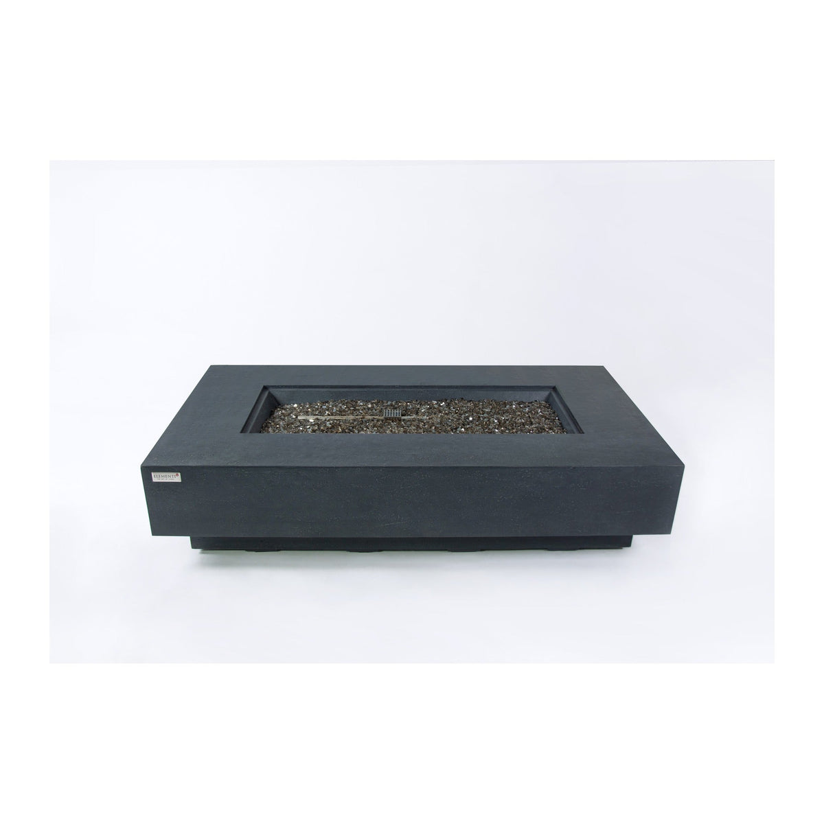 Elementi Plus Positano Fire Table - Dark Gray Rectangle - Hero Studio View