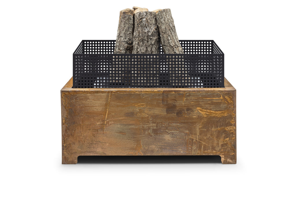 TEMAGAMI - 22" Fire Pit - Corten - Alternate View